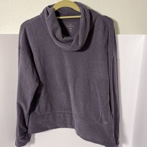 Freely Cowl Neck Soft‎ Sweatshirt  Small Purple Woman's O1